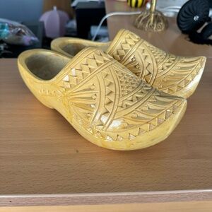 Handmade Carved Wooden Clogs